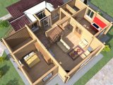 Проект дома ПД-041 3D План 2